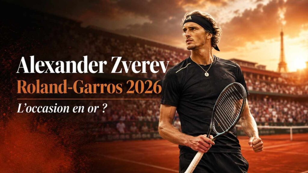 Alexander Zverev Roland-Garros 2026 l’occasion en or de devenir champion du Grand Chelem