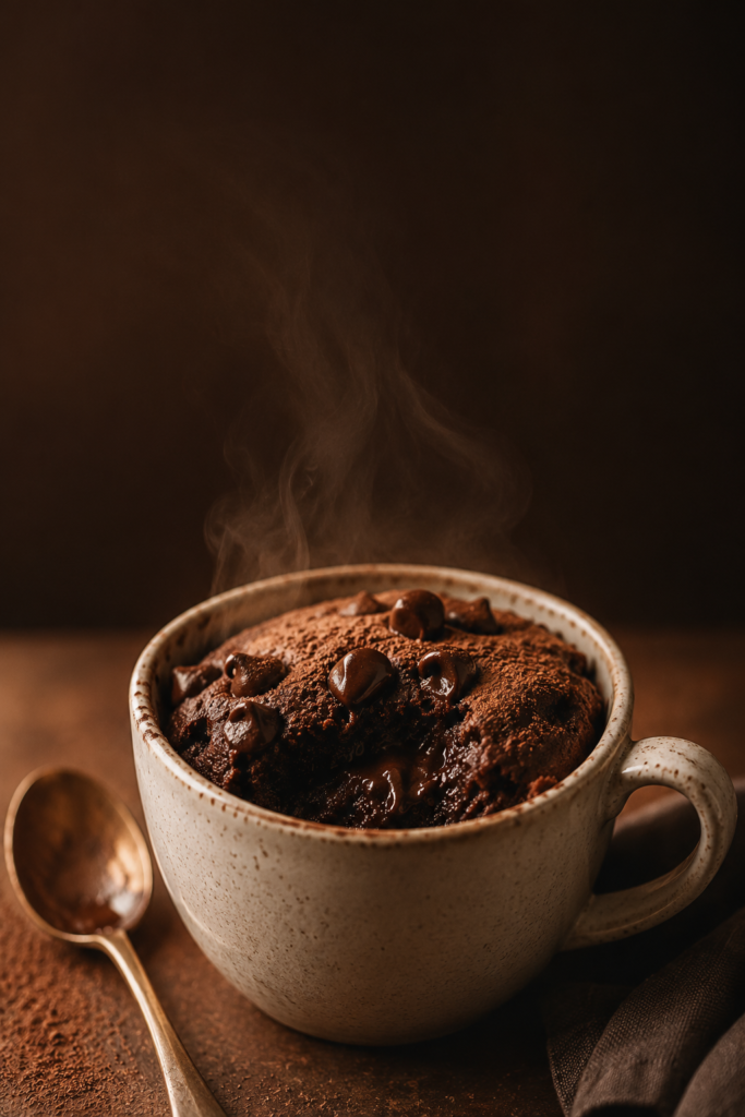 Warm Chocolate Mug Cake